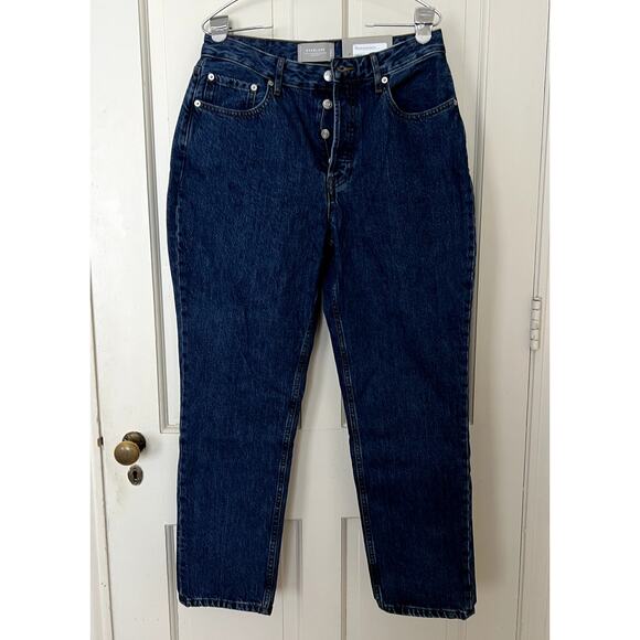 Everlane The Curvy 90s Cheeky Straight Blue Jeans High Rise Size 30 NWT - Picture 2 of 9